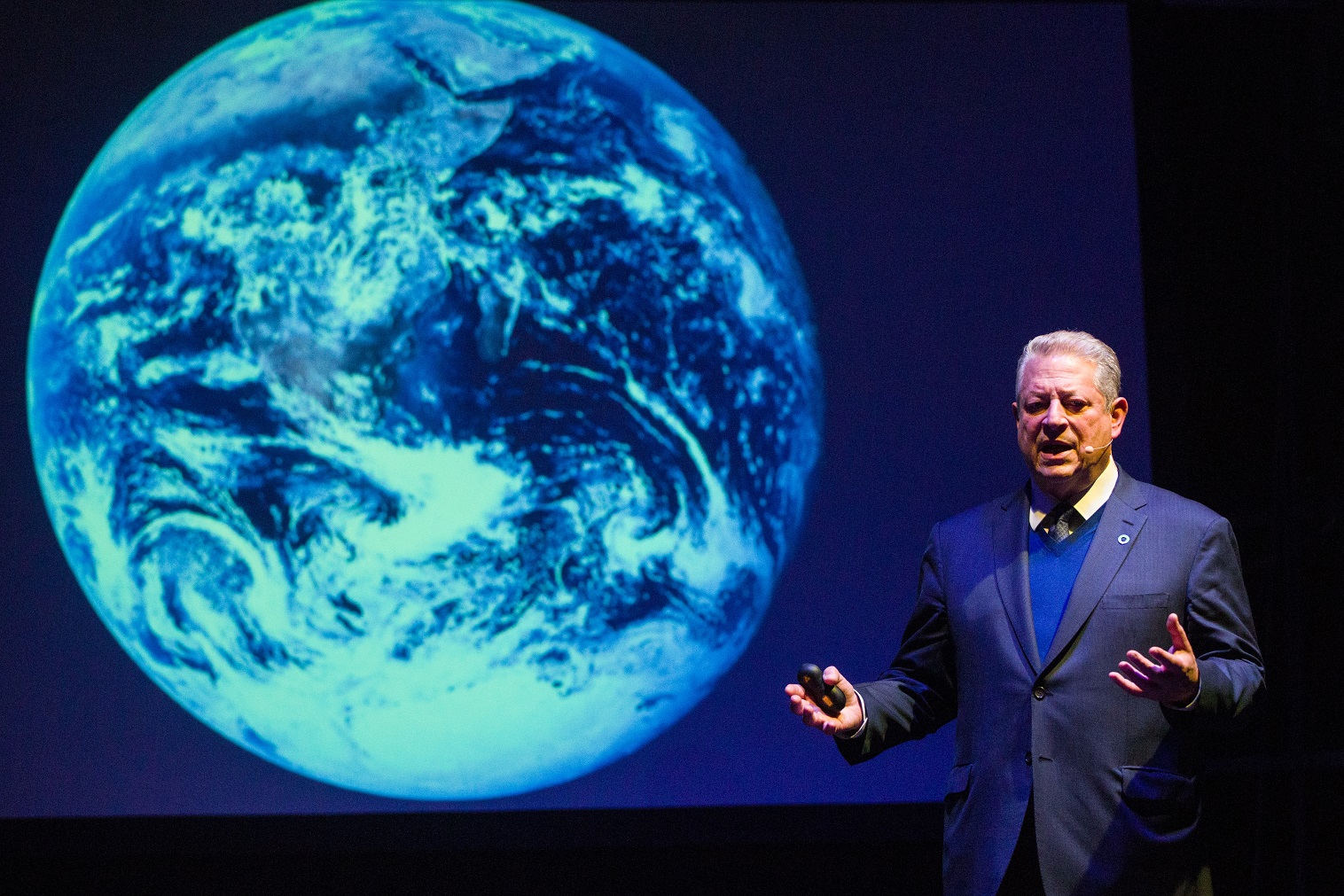 Foto Beata Zaurzel/NurPhoto O ex-vice-presidente dos Estados Unidos,Al Gore durante uma apresentação na COP 24, na Polônia. Foto Beata Zaurzel/NurPhoto