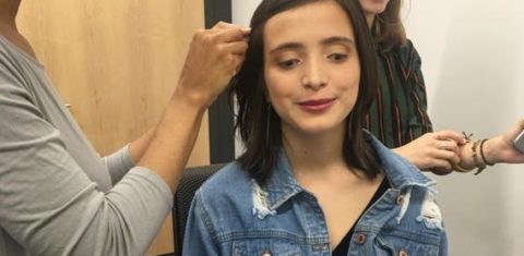 Maria Stockler Carvalhosa se prepara para a palestra do TED ED (Foto: Reprodução Instagram @dani_fort)