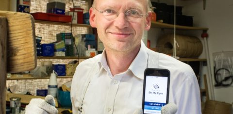 Hans Wiberg, inventor do aplicativo 'Be my eyes', que permite ‘emprestar’ nossos olhos para pessoas cegas ou com baixa visão. Foto Divulgação
