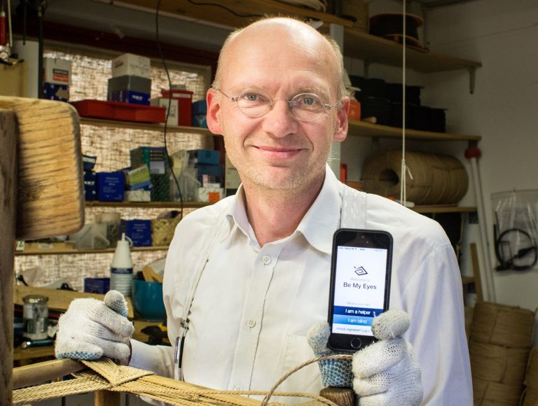 Hans Wiberg, inventor do aplicativo 'Be my eyes', que permite ‘emprestar’ nossos olhos para pessoas cegas ou com baixa visão. Foto Divulgação