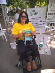 Lucília Machado, tcoordenadora adjunta do Sensibiliza UFF e tetraplégica: 'Na UFF, fomos mordidos pelo bichinho da inclusão' (Foto: Arquivo Pessoal)