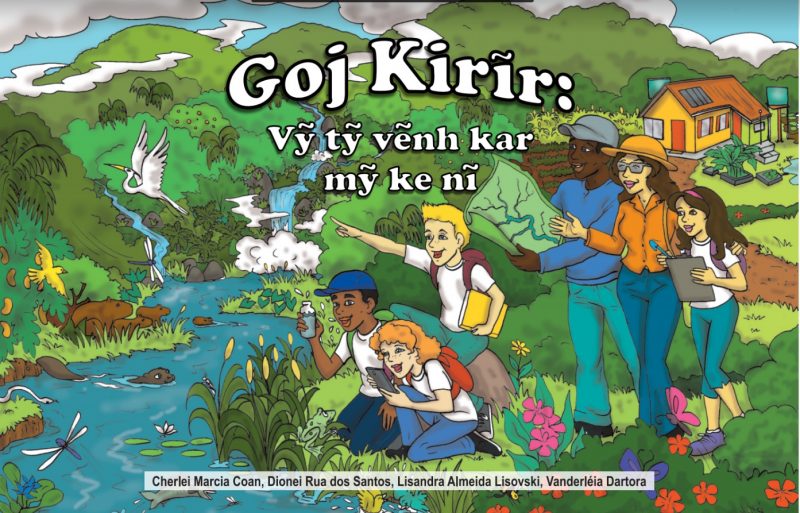 Capa da história em quadrinhos em kaingang sobre a preservação da água (Reprodução)