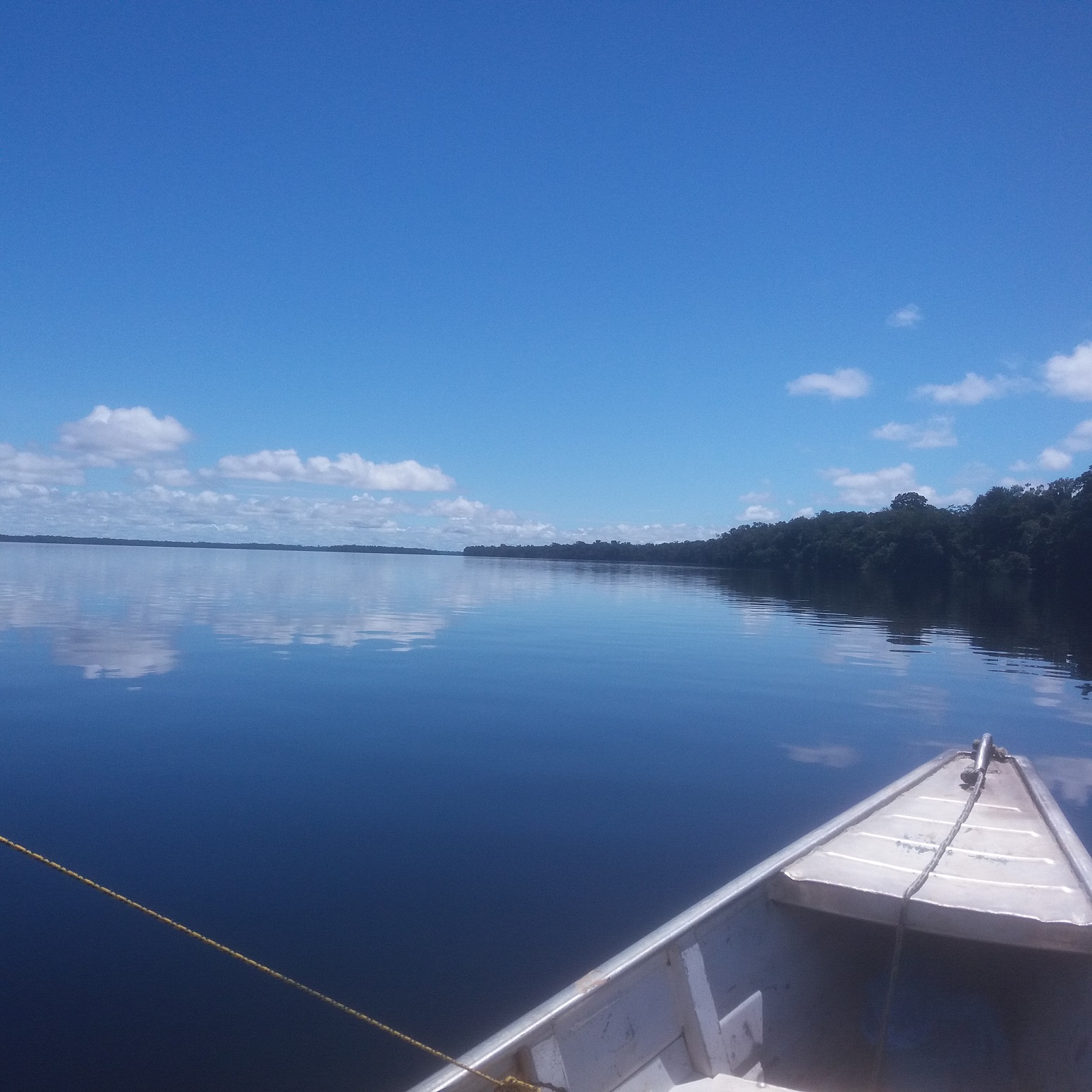 Foto Luís Edmundo Araújo O barco sobe o Rio Negro a caminho de Irari Ponta. Foto Luis Edmundo Araújo