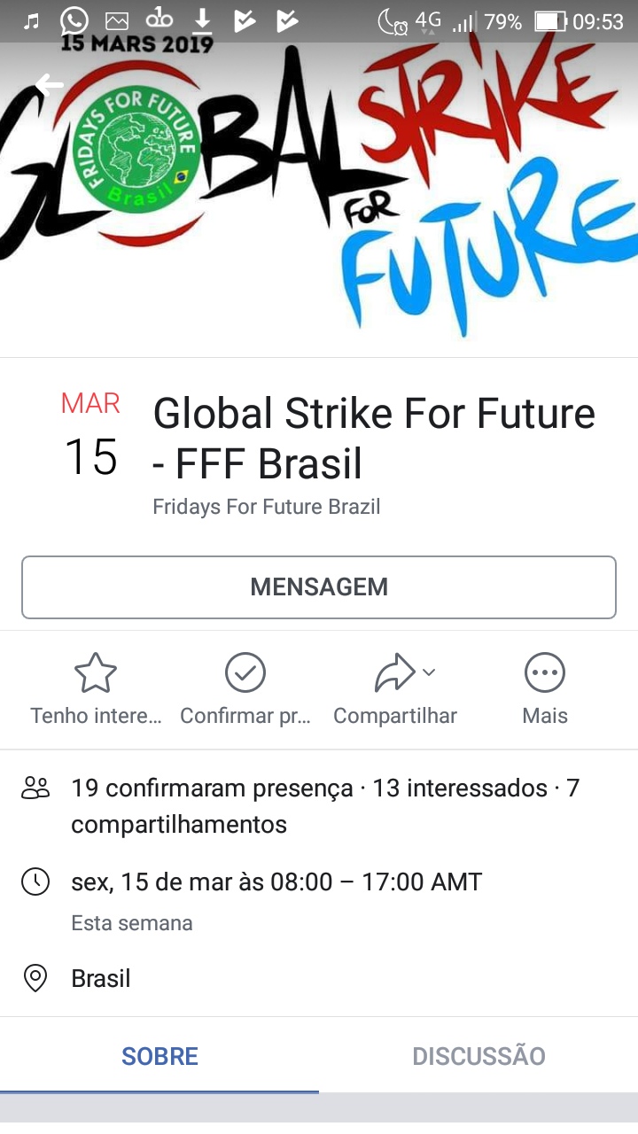 Evento no Facebook: 19 confirmações (Reprodução)