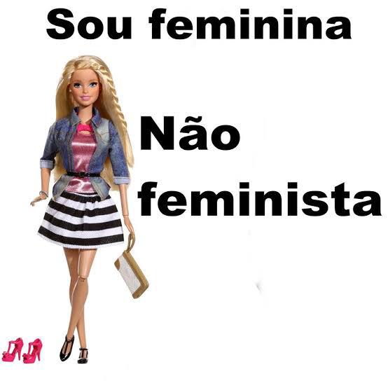Meme da internet ironiza as mulheres que não são feministas (Foto: reprodução)