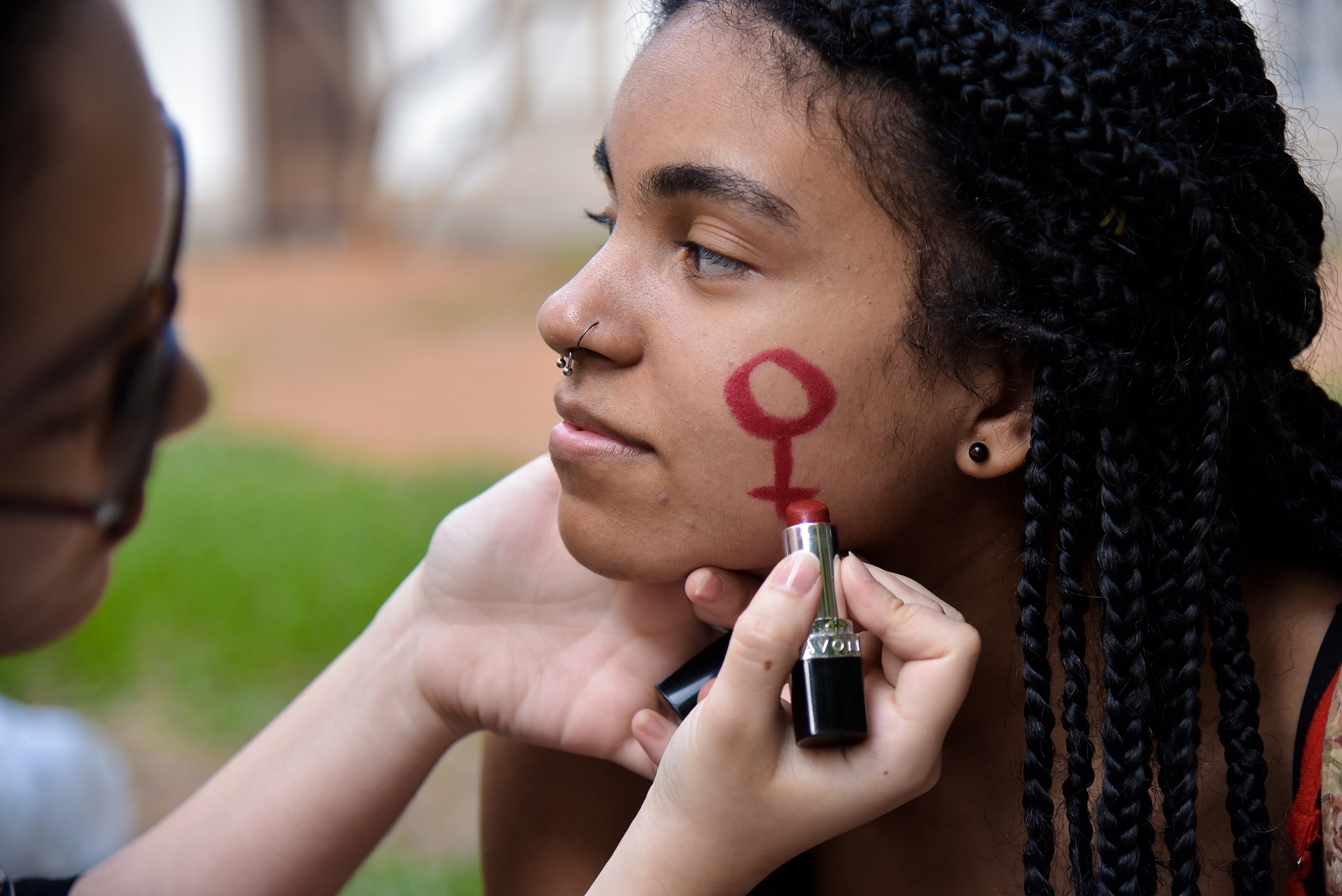 Estudantes fazem ato contra o assédio escolar no Rio de Janeiro em 2018 (Foto: Thiago Ribeiro / AGIF)