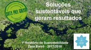 O relatório de sustentabilidade do Zazá Bistrô (Foto: Divulgação)