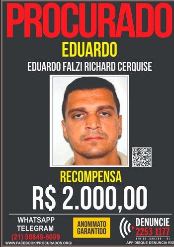 Cartaz de procurado: Fauzi diz que atentado foi pífio do ponto de vista militar (Foto: reprodução)