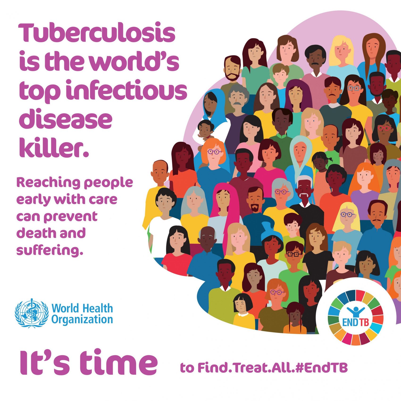 Campanha da OMS para o Dia Mundial da Tuberculose 2020: doença infeciosa mais letal do mundo (Foto: Reprodução)