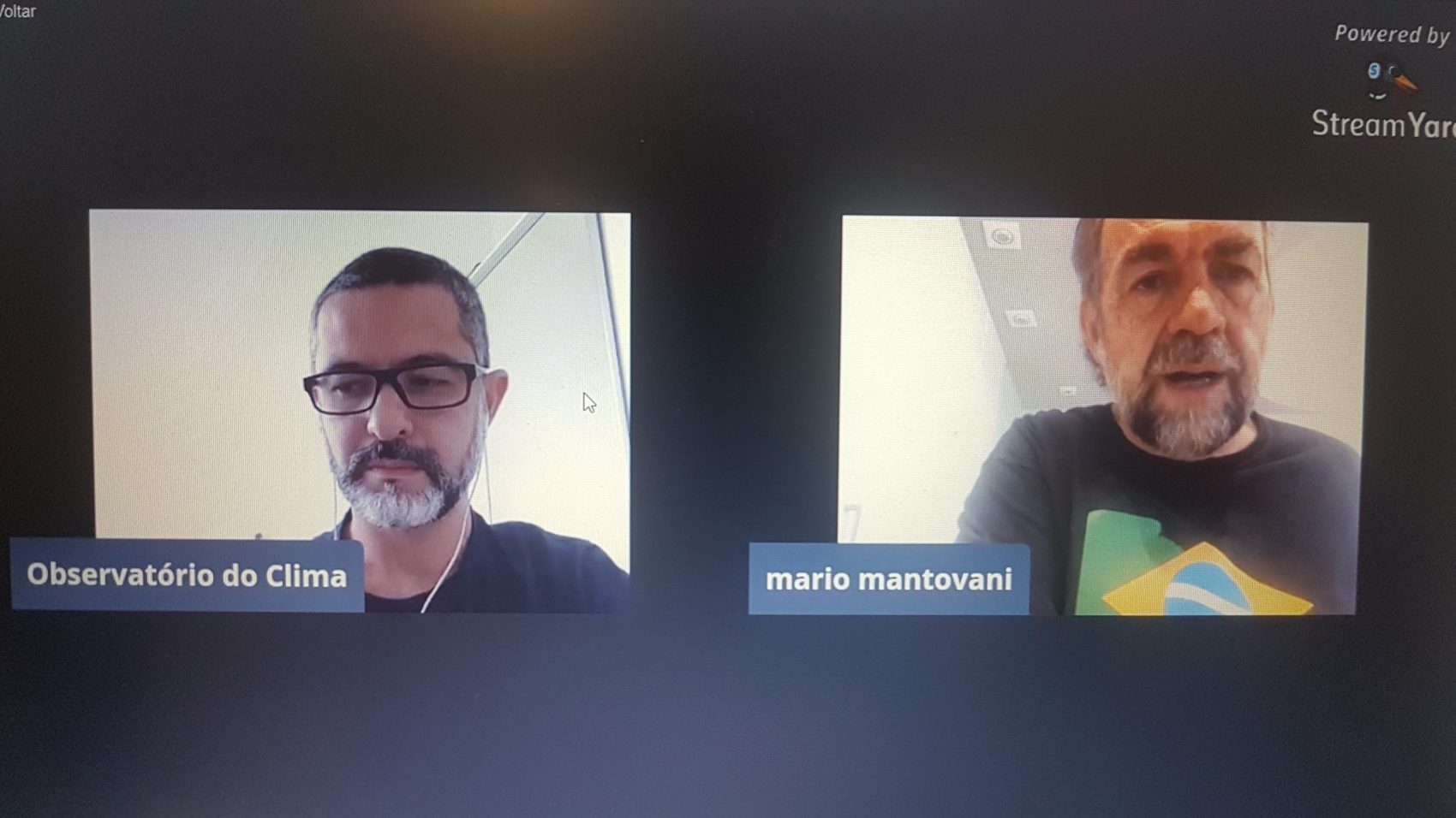 Mário Mantovani, da SOS Mata Atlântica, na entrevista da série Tem Clima em Casa, conduzida pelo jornalista Claudio Angelo: "Esse decreto seria a mãe de todos os males e poderia reduzir brutalmente a área do bioma" (Foto: Oscar Valporto)