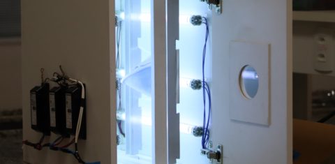 Caixa de desinfecção de máscaras usadas por profissionais de saúde: tecnologia desenvolvida por pesquisadores da UFS para hospitais públicos (Foto: Josafá Neto)