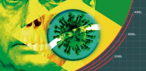 Bolsonaro sobre o número crescente de mortos no Brasil: “E daí? Lamento. Quer que eu faça o quê? Eu sou Messias, mas não faço milagre”. Arte Claudio Duarte