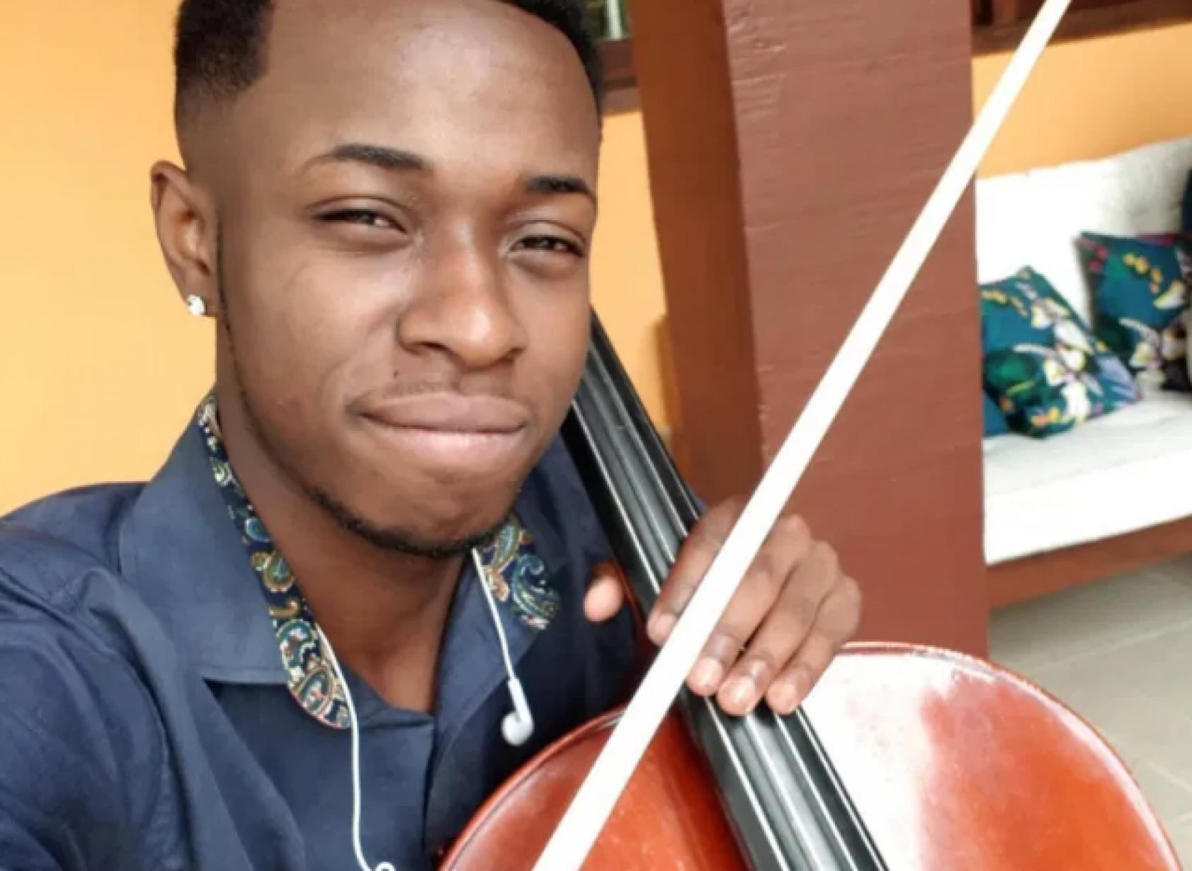 Luiz Carlos Justino: violonista preso por ter a foto num álbum de suspeitos. Foto do acervo pessoal