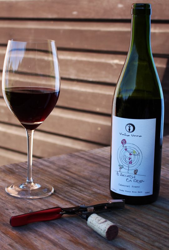 Cabernet Franc da Vinha Unna: sem adição de sulfito e com rótulo desenhado a mão (Foto: Divulgação)