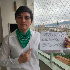 Carla Ayres: lésbica e feminista. Foto de divulgação