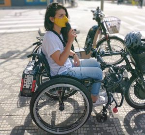 Talita Cadeirante: mandato pela inclusão em Taubaté. Foto de divulgação