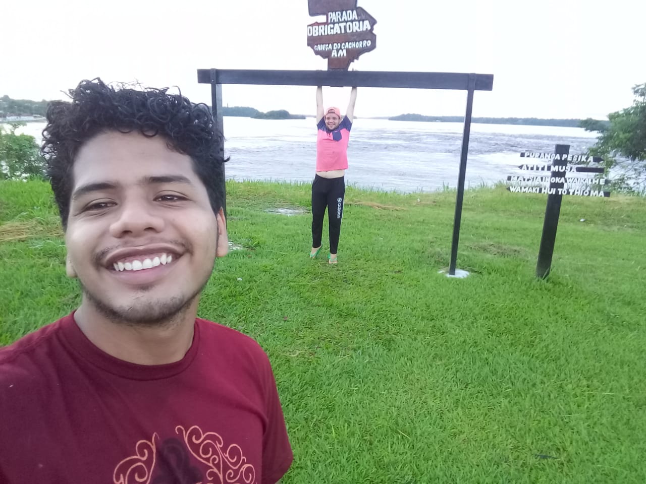 Armando e David, refugiados venezuelanos, no Brasil. Foto/ Arquivo Pessoal