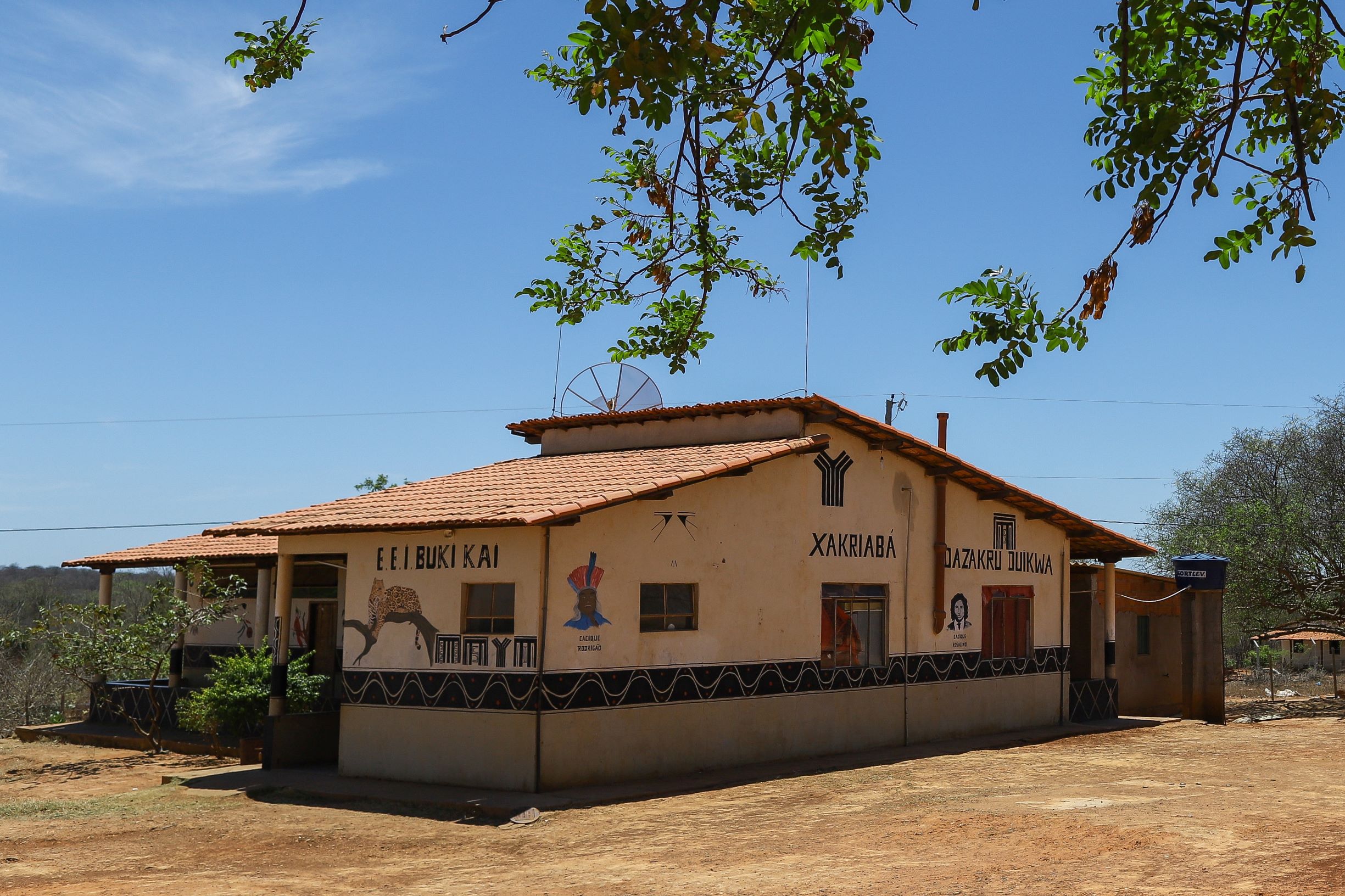 Escola Indígena na reserva Xakriabá: materiais didáticos e o currículo escolar diferenciados (Foto: Flávio Tavares)