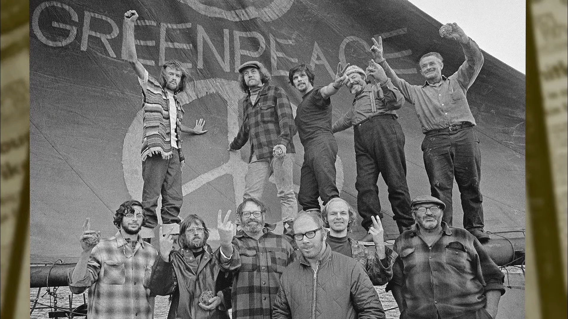 Primeira ação do Greenpeace em 1971. Foto de Divulgação