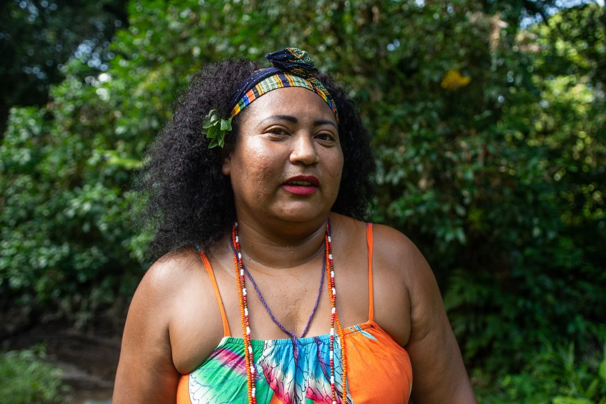 Vanuza Cardoso, liderança da Comunidade Quilombola Abacatal, em Ananindeua, no Pará. Foto Pedrosa Neto