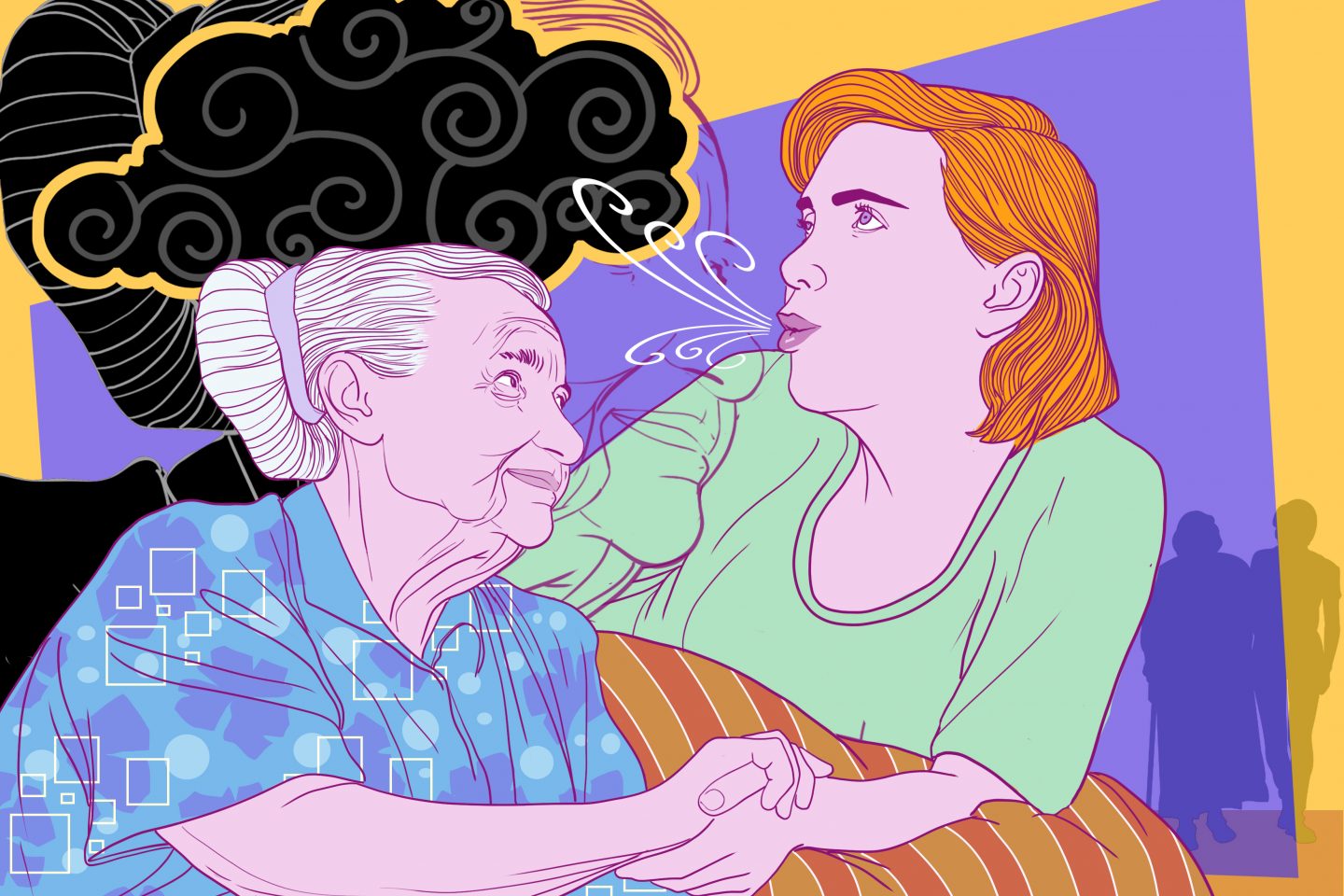 Na pandemia, com Alzheimer
