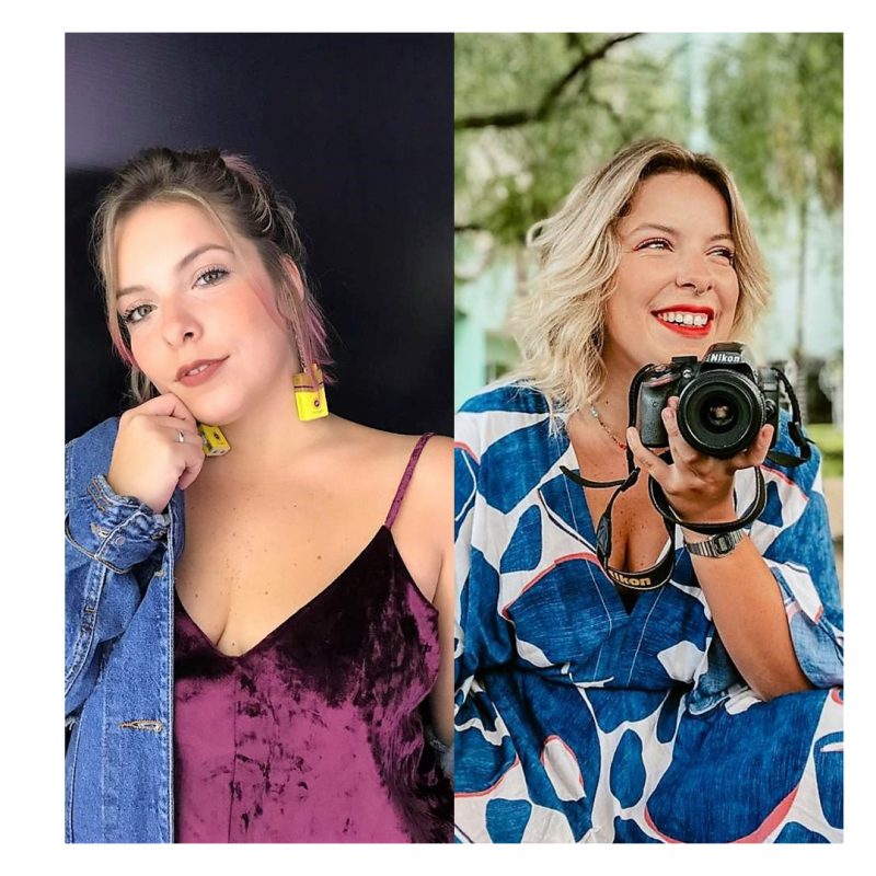 Ingredy em dois momentos: antes da pandemia e depois de ter apostado na carreira de fotógrafa