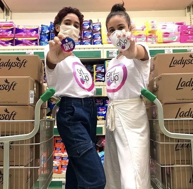 O "Girl Up" trabalha pela criação de novas políticas públicas que facilitem o acesso aos itens menstruais. Foto Divulgação