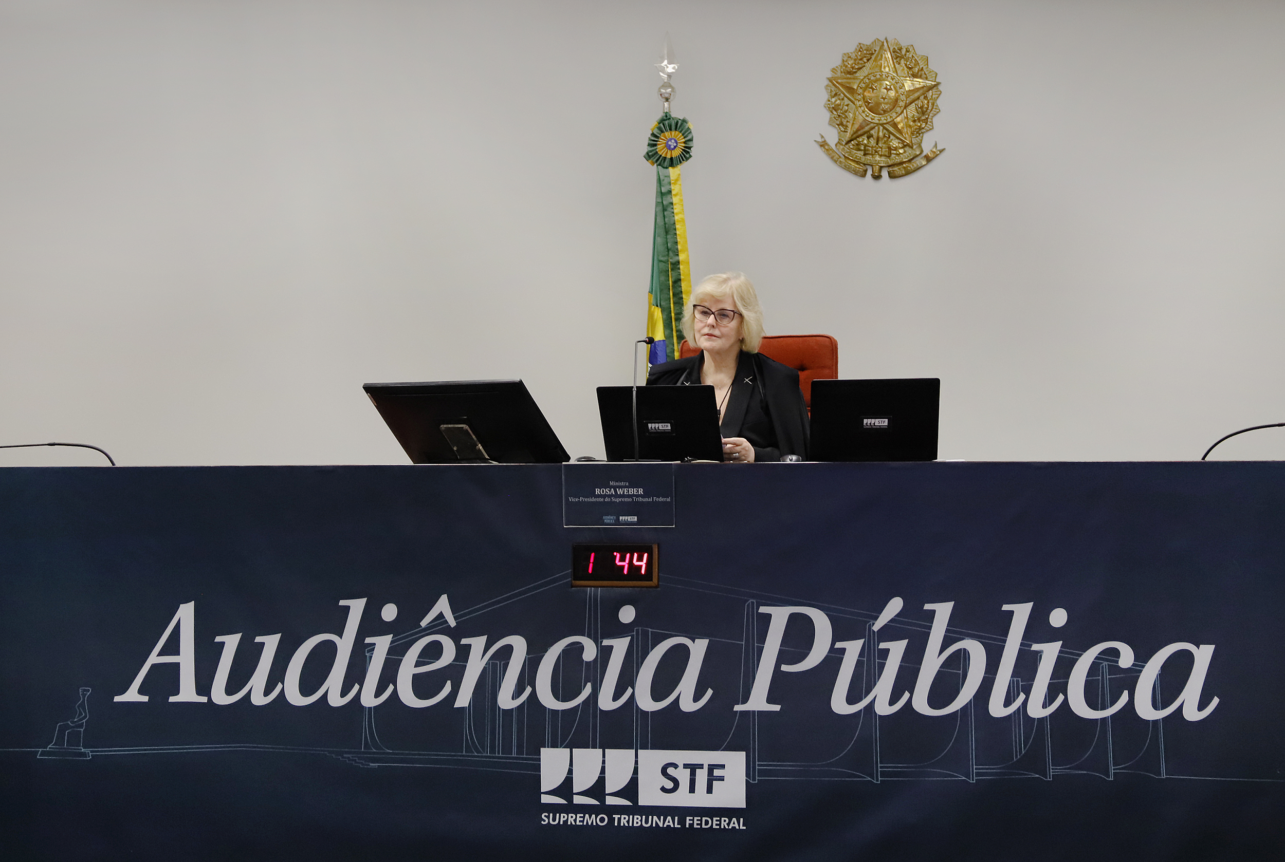 O ministra Rosa Weber preside audiência pública virtual sobre o Fundo Amazônia: número de casos de litígio climático cresce também no Brasil (Foto: Rosinei Coutinho/STF - 26/10/2020)