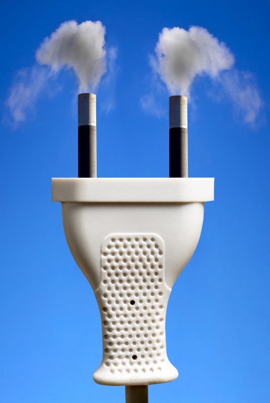 Imagem conceitual representando a eletricidade que é produzida a partir dos combustíveis fósseis. Foto Eletricidade de combustíveis fósseis, imagem composta conceitual. (Foto VICTOR de SCHWANBERG / SCIENCE PHO / VSC / Science Photo Library via AFP)
