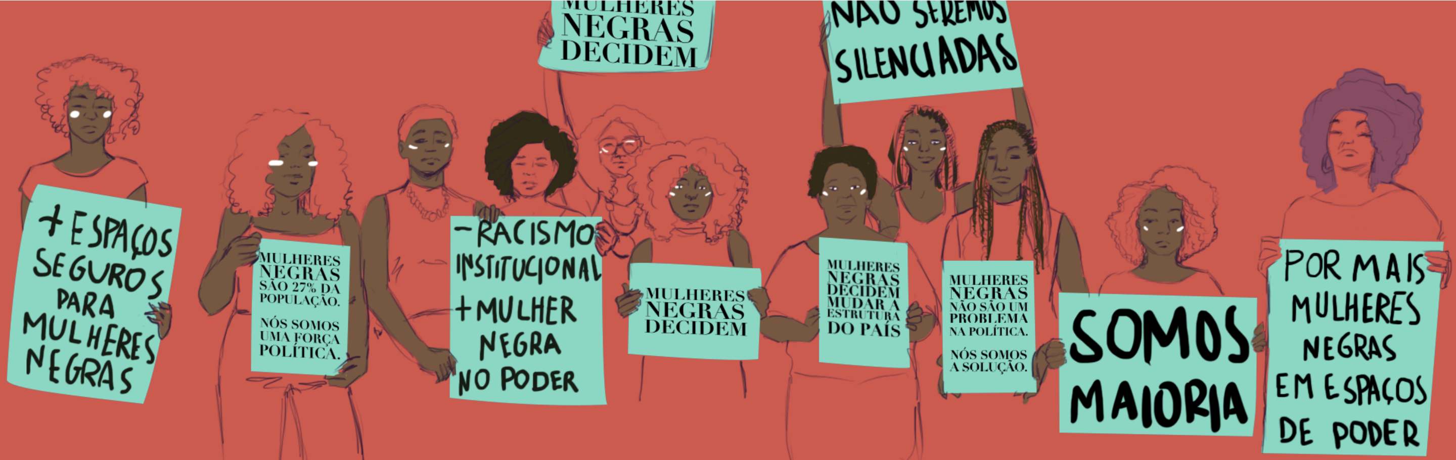 (Arte: Bruna Souza/Mulheres Negras Decidem)
