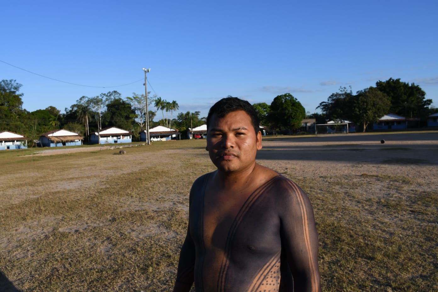 Aiteti Parkatêjê: drones voando sobre as aldeias e bem perto das casas dos indígenas (Foto: João Paulo Guimarães)
