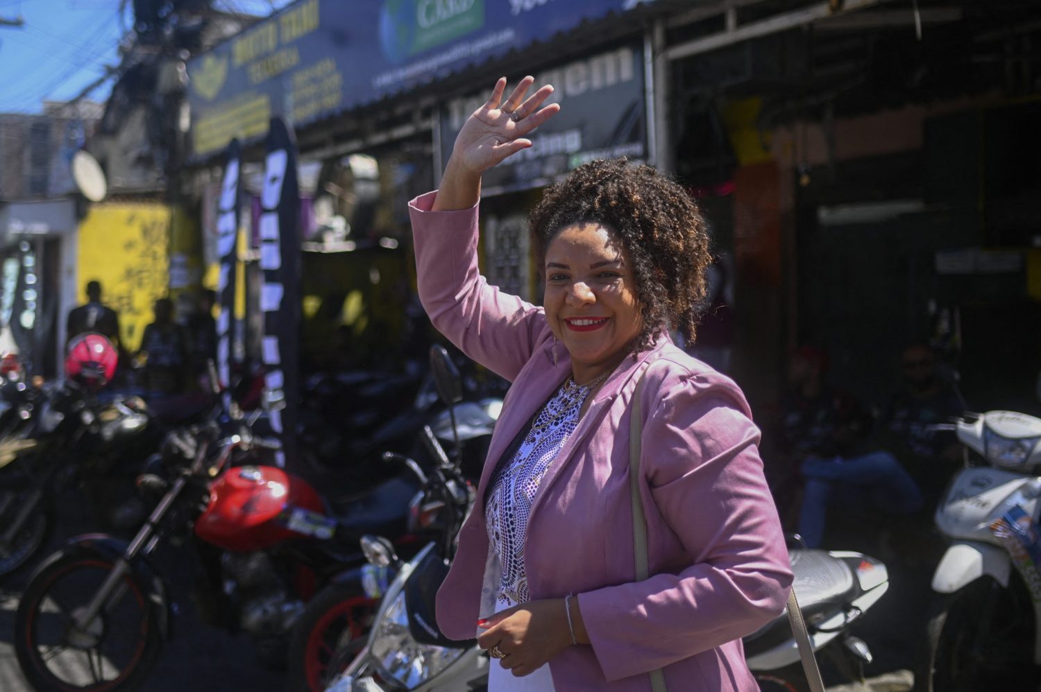 Renata Souza: "A violência no nosso estado é dirigida, de modo arbitrário e seletivo, para o povo preto e favelado, que vive em territórios onde a liberdade e a democracia nunca chegaram de fato". Foto André Borges/AFP
