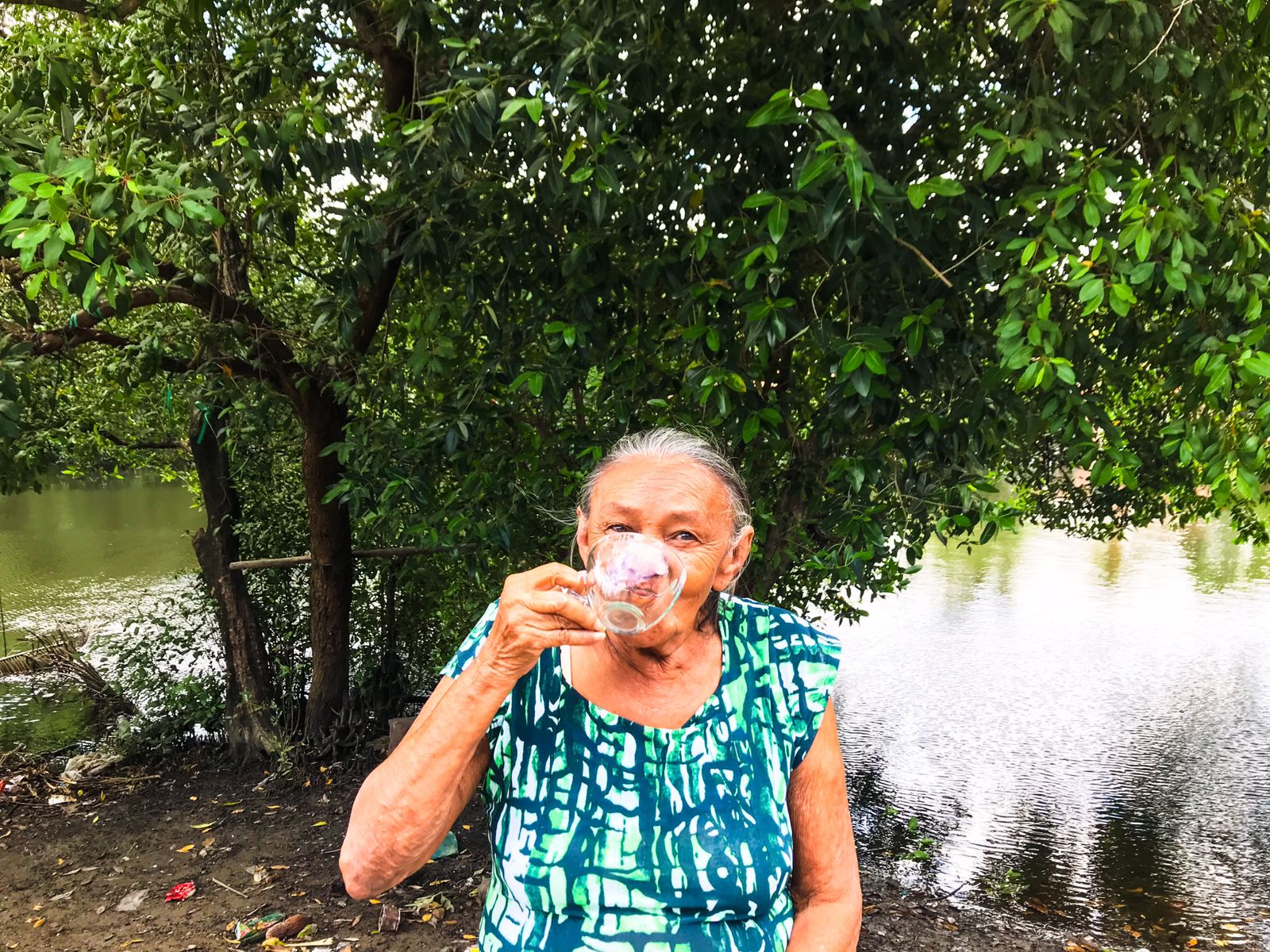A Pajé Raimunda, do Povo Tapeba: conhecimento em plantas medicinais e mestre em Cultura pela Universidade Estadual do Ceará (Foto: Natali Carvalho)