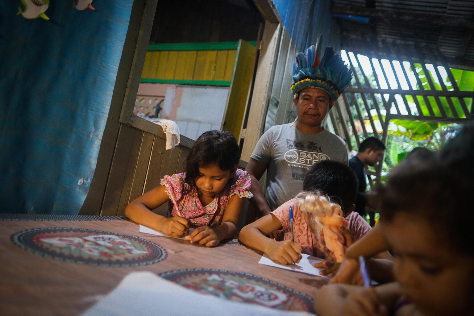 Uma aldeia sem escola indígena no Amazonas