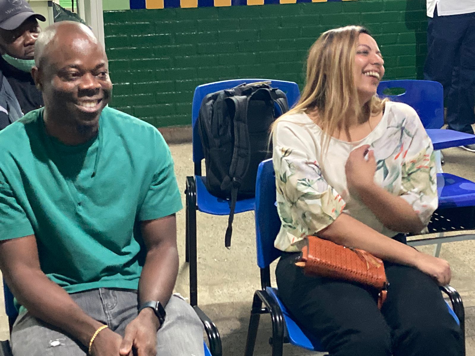 O nigeriano Olanyi e a egípcia Nourhan: muito mais experiências positivas do que negativas no Brasil (Foto: Arquivo Pessoal)