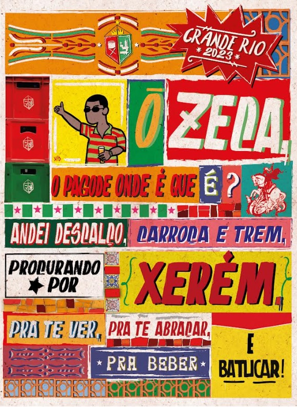 Logomarca do enredo da Grande Rio. Reprodução