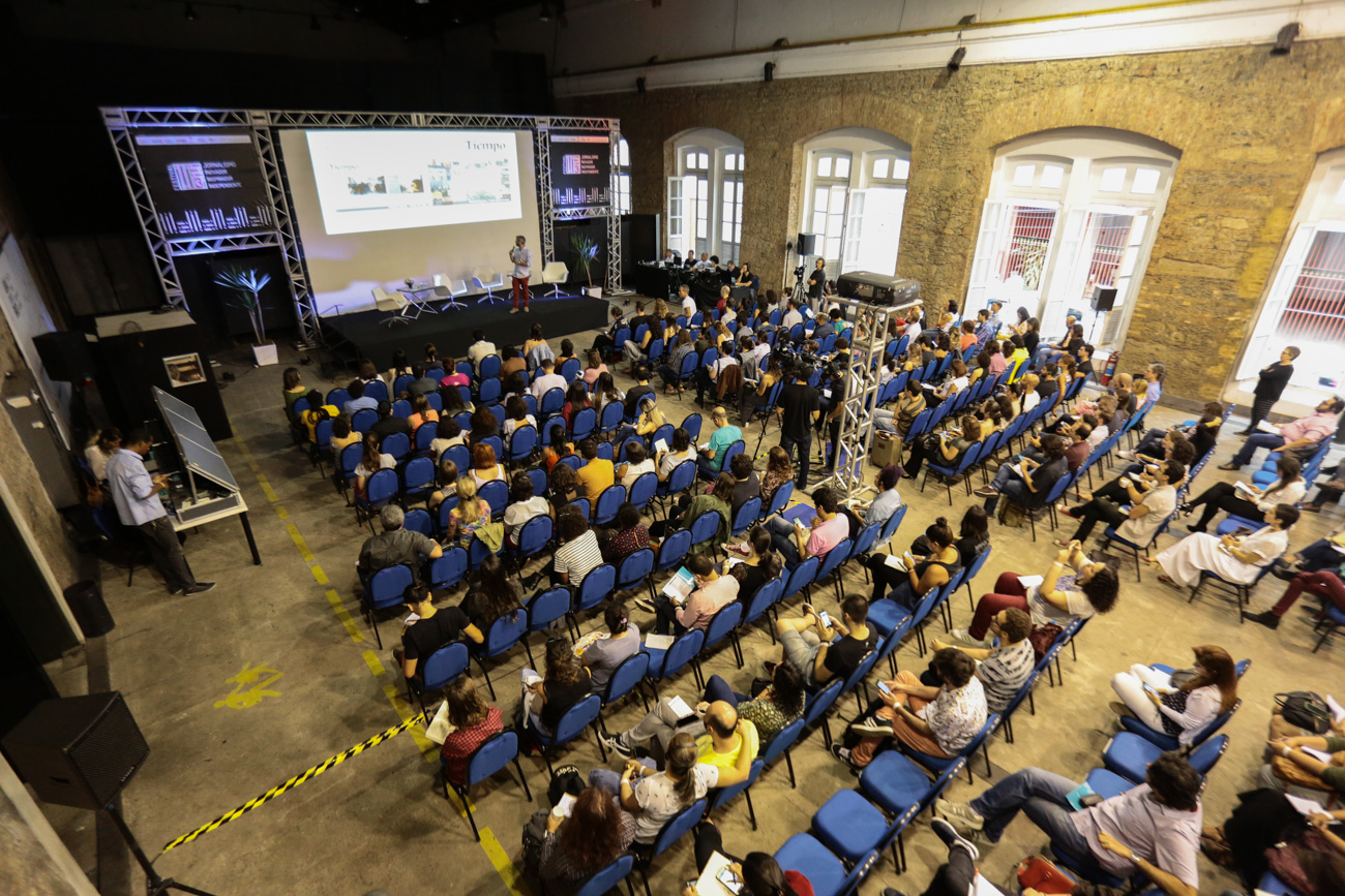 Debate na primeira edição do Festival 3i, em 2017, no Rio: evento voltado para o jornalismo digital, com foco em inovação e empreendedorismo (Foto: Festival 3i - 12/11/2017)