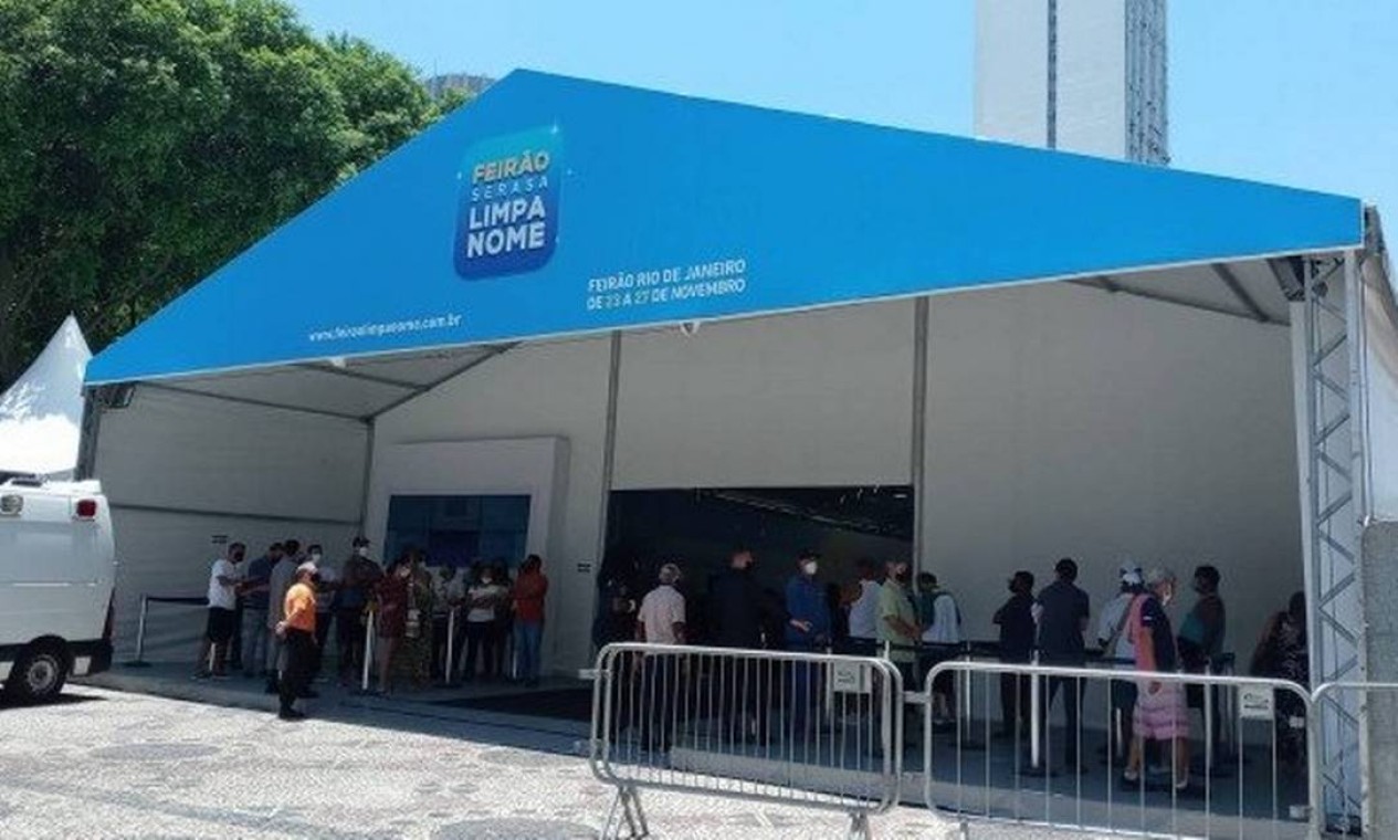 Feirão para limpar o nome no Rio: índice de inadimplência na Região Metropolitana é de 53,6%, bem acima da média (44%) do Brasil (Foto: Serasa / Divulgação)