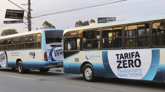 Vargem Grande Paulista fez um acordo com os empresários locais para financiar a tarifa zero. Foto Divulgação