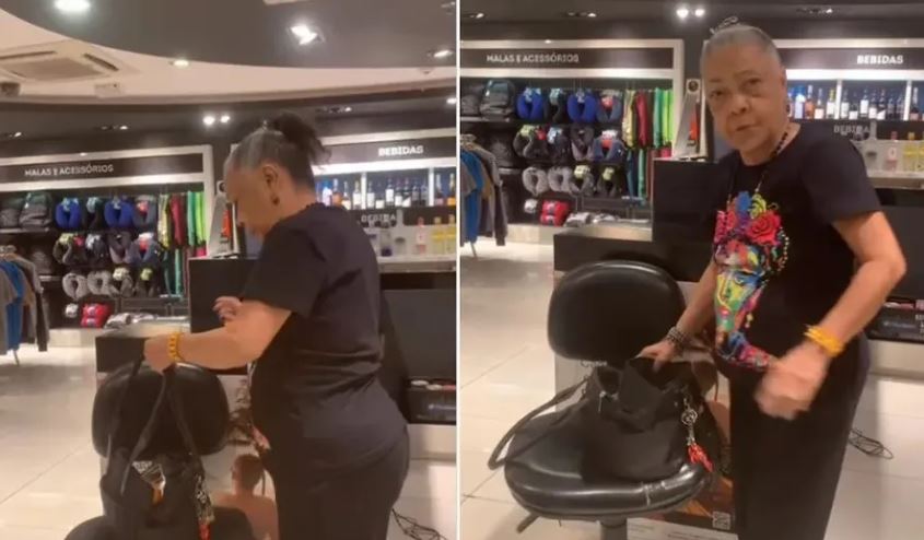 Vilma sofre abordagem racista na Dufry do Aeroporto de Brasília. Reprodução do Instagram