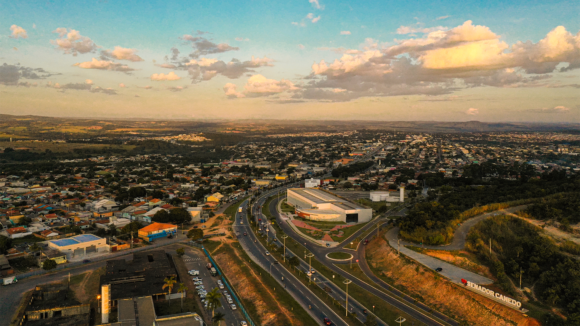 Senador Canedo, em Goiás, cidade que mais cresceu no país entre 2010 e 2022: população aumentou mais em áreas urbanas e longe do litoral (Foto: Divulgação / Prefeitura de Senador Canedo)