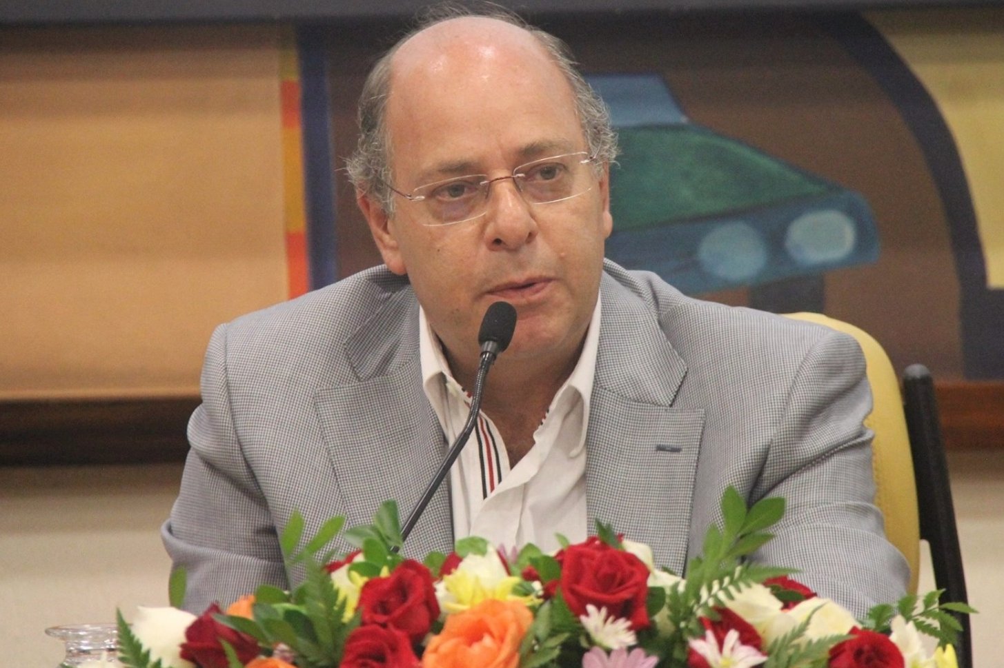 Ari Friedenbach em evento como vereador na Câmara Municipal de São Paulo: 'a gente andou para trás, principalmente nos últimos quatro anos" (Foto: CMSP)