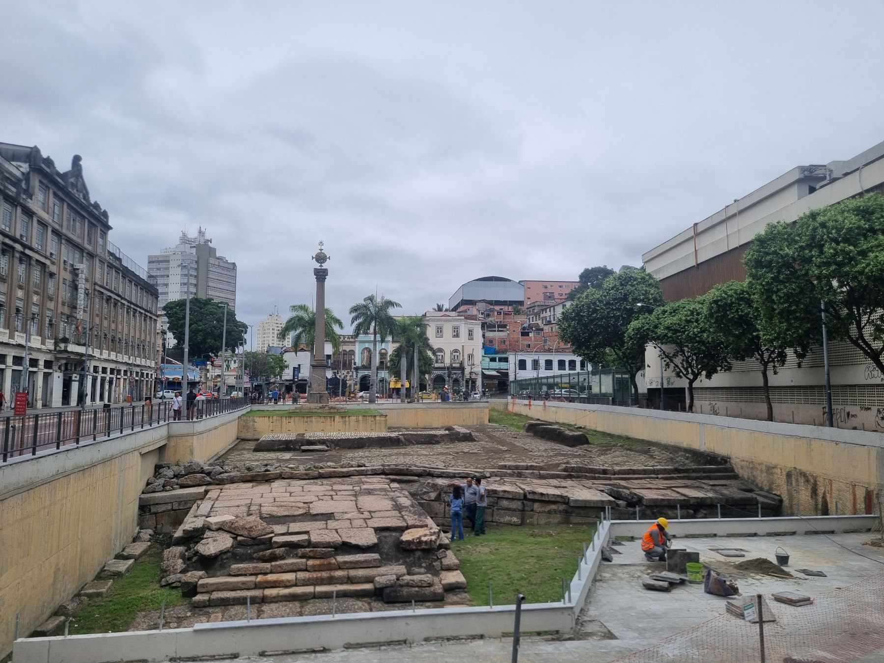 O Cais do Valongo, Patrimônio da Humanidade reconhecido pela Unesco, em preparativos para a celebração da Consciência Negra: marco da escravização dos africanos (Foto: Oscar Valporto)