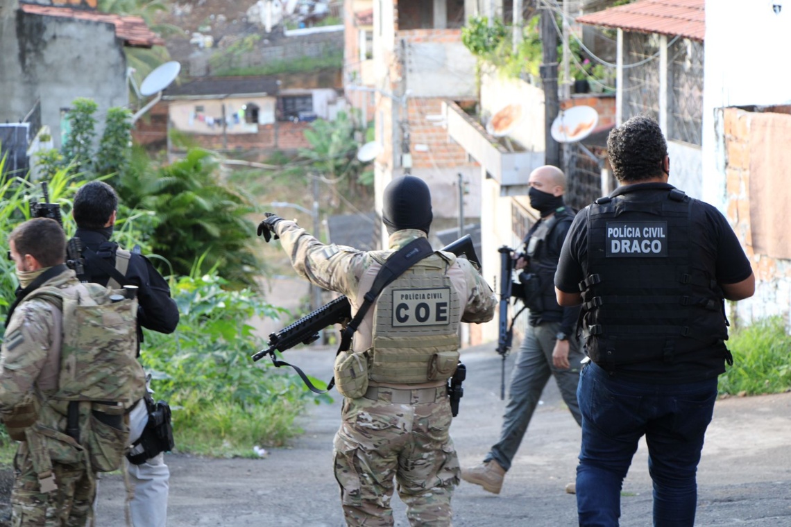 Operação policial em Salvador: polícia da Bahia fez 1.465 vítimas fatais em 2022 (Foto: Haeckel Dias / Polícia Civil-BA)