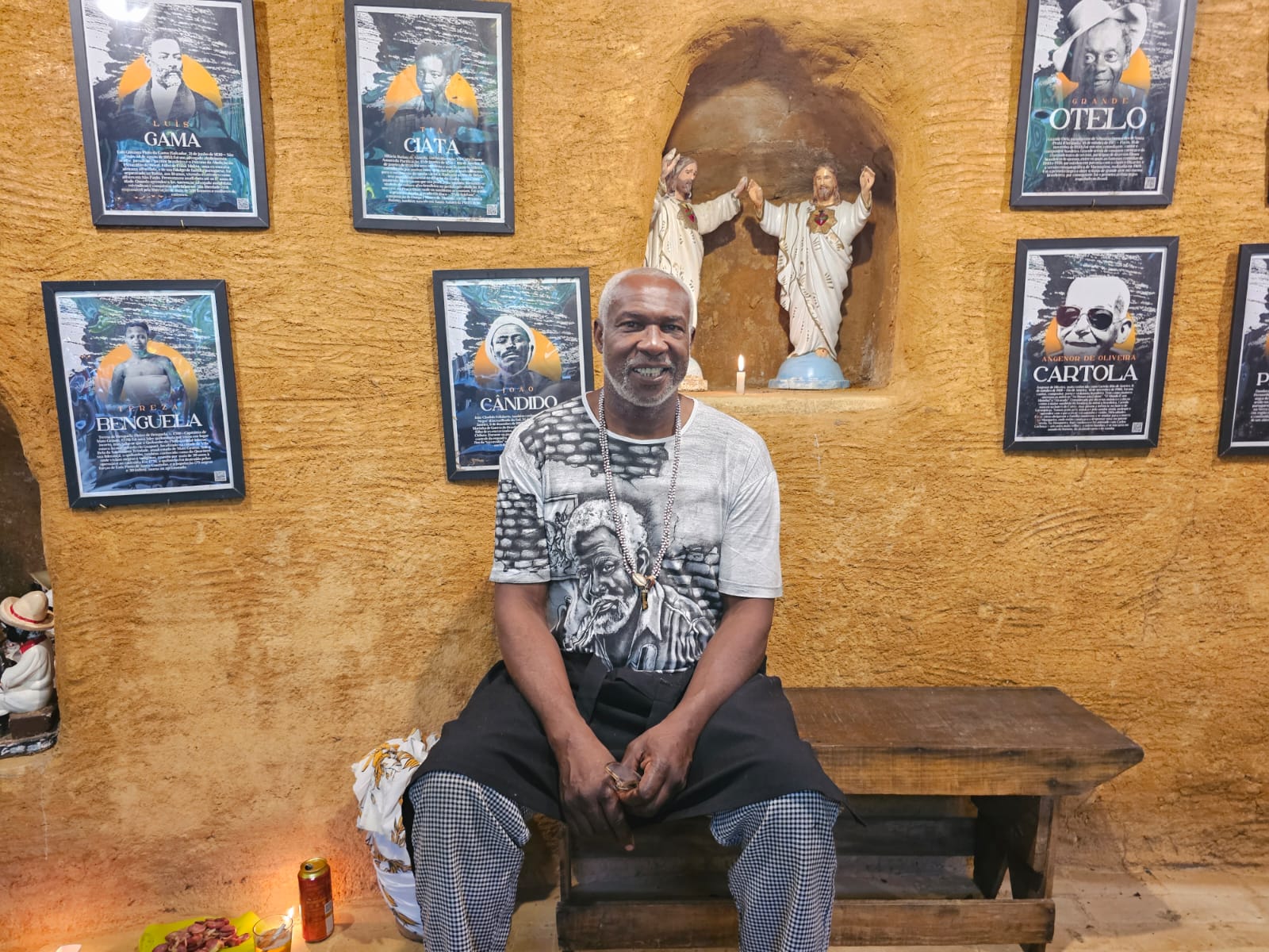 José Renato Gomes, neto dos fundadores do Quilombo do Grotão e líder da comunidade: quilombolas resistem apesar da restrição a novas construções e a manifestações culturais (Foto: Beatriz Riscado)
