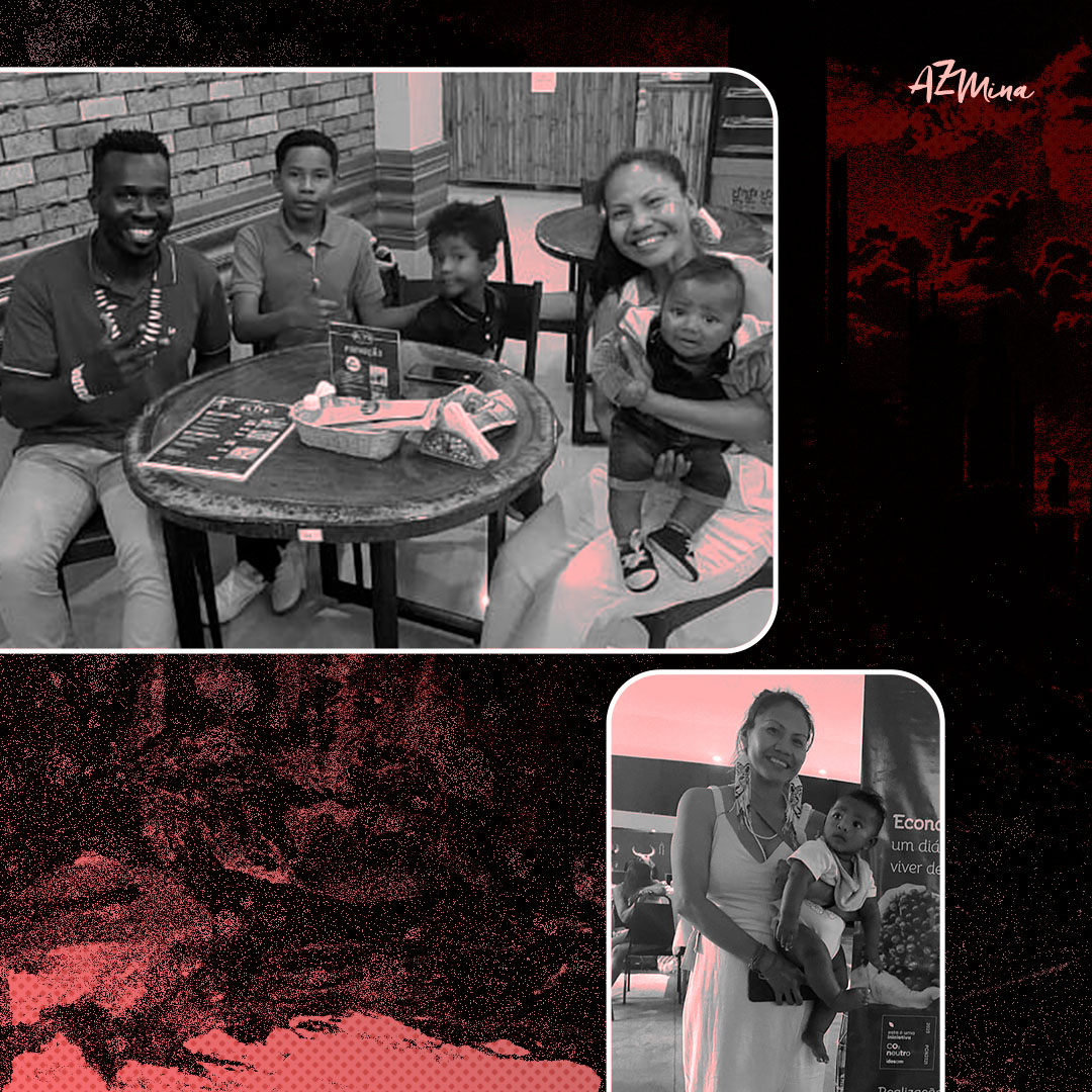 Myrian em família: "Filho não atrapalha a nossa vida, mas desacelera" (Fotos: Arquivo pessoal; Arte: Giulia Santos)