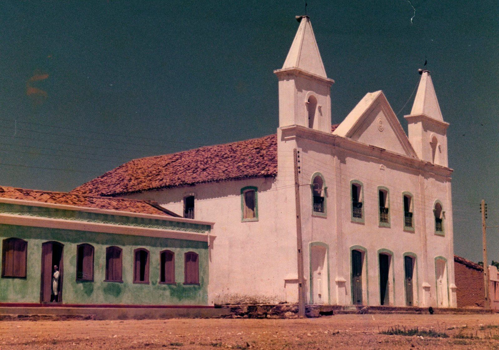 Pilão Arcado Velha, cidade submersa pelo lago de Sobradinho após a construção da hidrelétrica (Foto: Secretaria de cultura de Pilão Arcado/Arquivo)