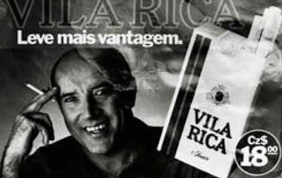 Gerson, craque da seleção tricampeã do mundo em 1970: garoto-propaganda que pregava a "vantagem" do cigarro. Reprodução