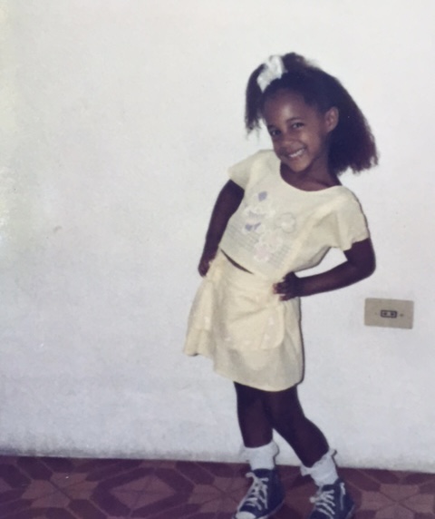 Andréia Coutinho: "Queria ser cantora até os 12 anos, mas mudei de ideia quando meu timbre de voz também entrou na puberdade". Foto Arquivo Pessoal