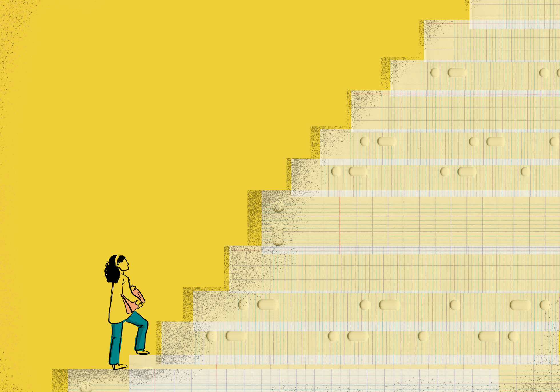 Plano de carreira de professores é um caminho longo, difícil e complexo (Arte: Juliana Lima/Utopika)